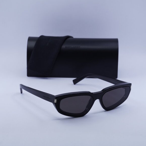Saint Laurent SL634 NOVA 001 Cat Eye Sunglasses – Black - Picture 1 of 12